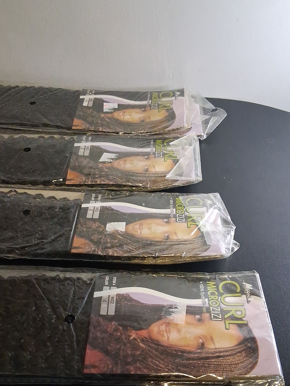 Magic Curl Microzzi Braiding Hair - Black Bundle 5 Pack